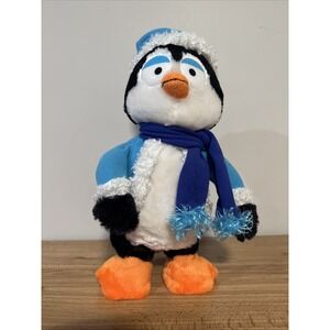 Gemmy 14" Animated Christmas Penguin Singing Dancing "Cupid Shuffle" Music